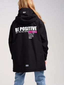 12321125 Куртка текстильная с полиуретановым покрытием для девочек (ветровка) - Playtoday фото 2