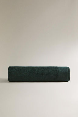 COTTON BEACH TOWEL WITH LINEN BORDER - Zara фото 2