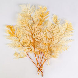 Сухоцвет «Папоротник», жёлтый, 10 шт. в упаковке