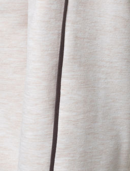 Джемпер из эластичного футера двухнитки с воротом на молнии