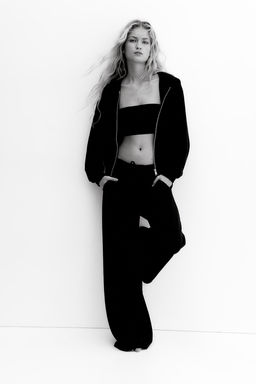 Chaqueta de punto con capucha y cremallera - H&m фото 2