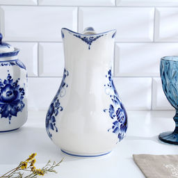 Кувшин фарфор «Аннушка», 1.5 л, 20.5 см, гжель