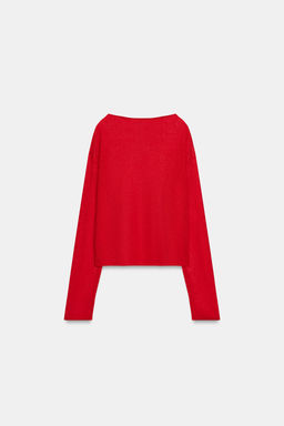 JERSEY R?STICO CALADO / Rojo - Zara фото 7