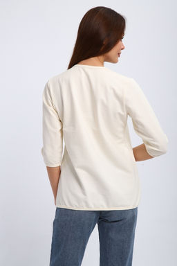 Кофта женская из футера 2-н Анфиса молочный