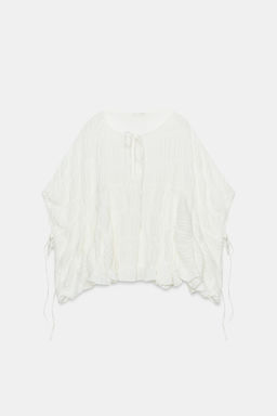 TOP CAPA TEXTURA / Blanco - Zara фото 7
