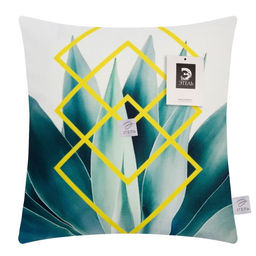 Наволочка декоративная Этель Тропики Кактус 40х40 см, велюр  фото 11