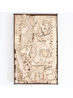 Домик для кукол деревянный, 3 этажа, неокрашенный 147101