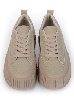 05-P8201-2 DK. BEIGE Кроссовки женские (натуральная кожа) - Фабричный китай фото 9
