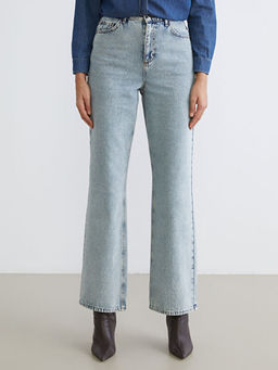 Wideleg Kad?n Jean Pantolon