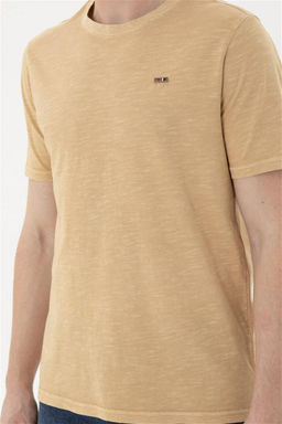 Мужская базовая футболка цвета Camel Неожиданная скидка в корзине - U.s. polo assn фото 6