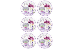 Набор тарелок для десерта 6 пр. 19*19*2 см Лаванда, NEW BONE CHINA - Elan gallery фото 4