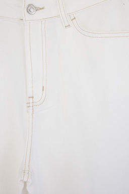 Trendyol Studio Ekru Tencel Kar?s?ml? Yuksek Bel Wide Leg Jeans TWOSS26JE00244 - Trendyolmilla фото 2