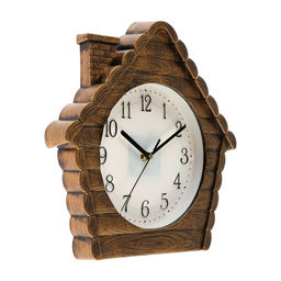 Часы настенные интерьерные «Домик», плавный ход, d-18.5 см, 30×30 см, АА