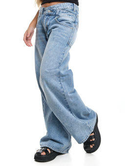 Джинсы голубые для девочки 33-1051 голубой - Mini maxi фото 12