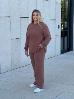 Костюм Трэвел двухнитка пенье_325/кофейный - Ihomelux фото 8