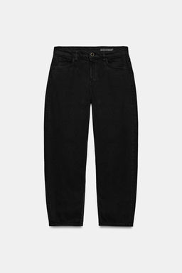 JEANS ZW COLLECTION TAPERED TIRO MEDIO / Negro - Zara фото 6