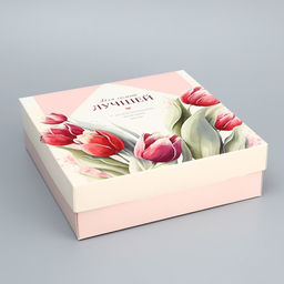 Цена за 5 шт. Коробка складная, крышка-дно, «Тебе», 20×20×6 см без окна