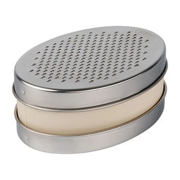 5398 GIPFEL Терка с контейнером SONNA 17х12см. Материал: нерж сталь, пластик. Цвет: бежевый  фото 3