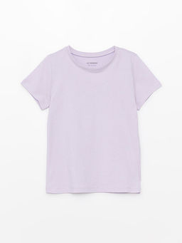 Bisiklet Yaka Basic K?sa Kollu K?z ?ocuk Ti??rt - Waikiki фото 3