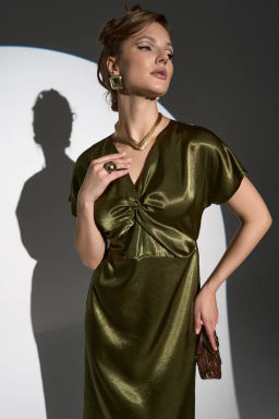 Платье Иола (олива) - Эльза фото 4