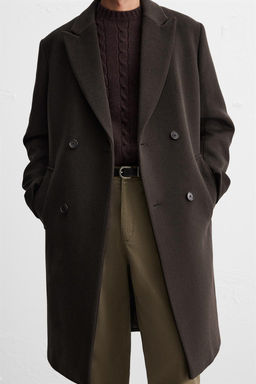 WOOL BLEND DOUBLE-BREASTED COAT - Zara фото 5