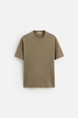 RELAXED FIT KNIT T-SHIRT - Zara фото 12
