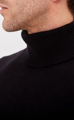 Водолазка мужская F021-15608 черная - Fine joyce фото 6