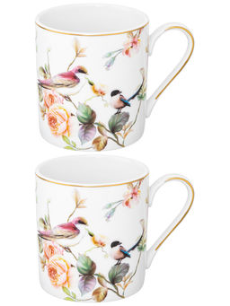 Набор 2 кружек 200 мл 10,5*7,5*7,8 см Певчие птички NEW BONE CHINA, фарфор - Elan gallery фото 5