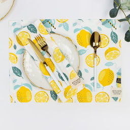 Набор салфеток Этель Лимонад 30х40 см - 2 шт, 80% хл, 20% пэ, сатин 110 г/м2