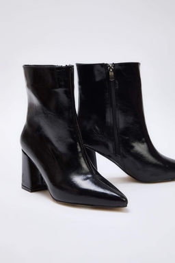 Siyah 2 Farkl? Kullan?ml? Hem Cizme Hem Bot Kad?n Blok Topuk Cizme TAKAW26CZ00027