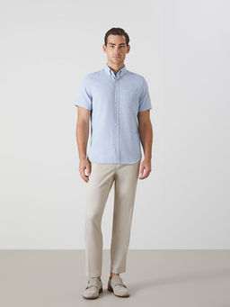 Regular Fit K?sa Kollu Arm?rl? Erkek G?mlek