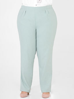 Брюки собственного производства летние зауженные женские большие - Almond фото 3