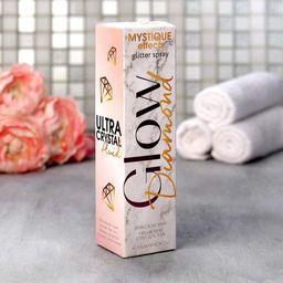 Мерцающий спрей для тела Glow diamond 150 мл, аромат кокос, BEAUTY FOX  фото 3