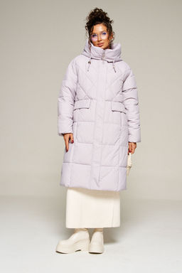 Пальто Beautiful Free 8016 светло-серый