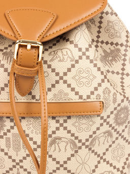 LACCOMA рюкзак АС7304-Россия-бежевый эко кожа хлопок