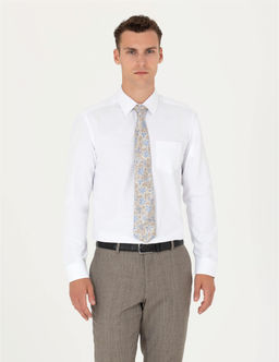 Beyaz Regular Fit Uzun Kollu Basic G_mlek - Pierre cardin фото 3