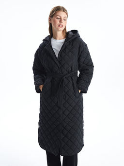 Kap??onlu Kapitone Oversize Kad?n ?i?me Mont - Waikiki фото 2