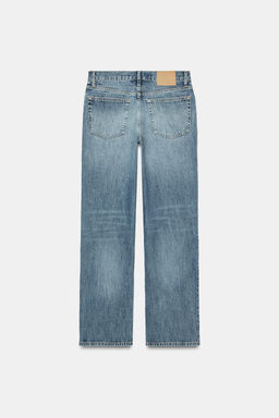 JEANS ZW COLLECTION BOOTCUT TIRO MEDIO / Azul medio - Zara фото 3