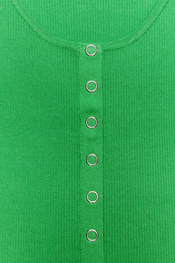 TOP PUNTO RIB / Verde - Zara фото 7