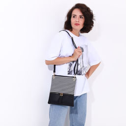 Сумка кросс-боди на молнии, цвет чёрный - Simaland фото 8