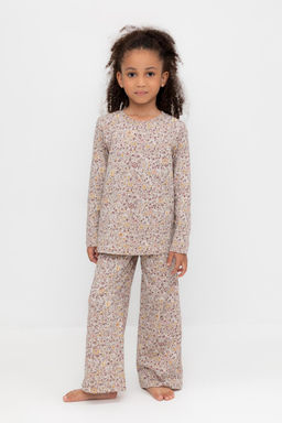 К 1622/бежевый,незабудки на лугу пижама дет