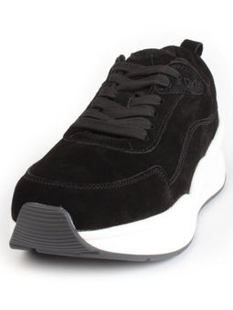 05-A504-1 BLACK Кроссовки женские (натуральная замша)
