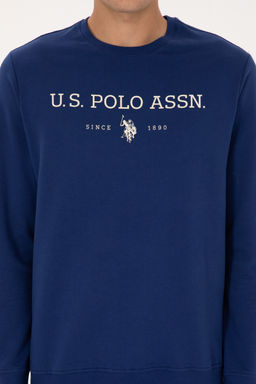 Erkek _ndigo Basic Sweatshirt Sepette S_rpriz _ndirim - U.s. polo assn фото 12