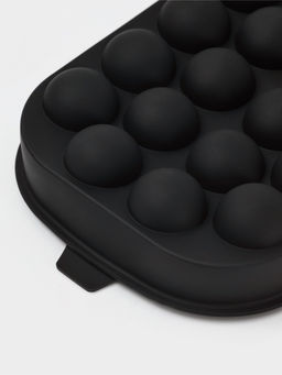 Форма для льда "Шарики", 22 ячейки , 21х14х3,5 см, цвет черный