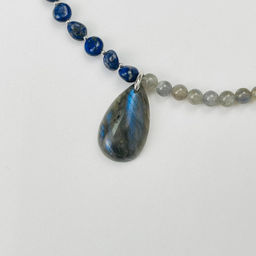 Колье из Лазурита и Лабрадора 42 см +