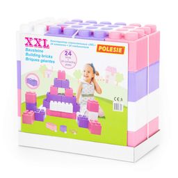 Конструктор строительный XXL, 24 элемента (v2) + соединитель (24 элемента)