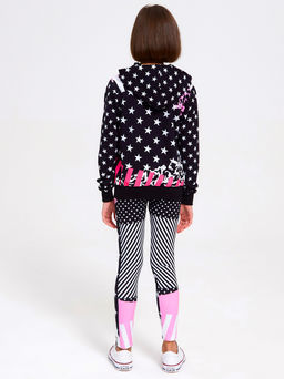 Толстовка "Звезды",чёрно-белый