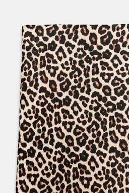 FALDA MIDI SATINADA / Leopardo / Tostado - Zara фото 7