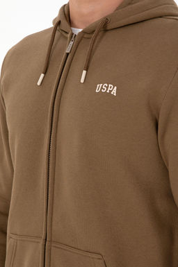 Мужской вязаный кардиган цвета хаки Неожиданная скидка в корзине - U.s. polo assn фото 7