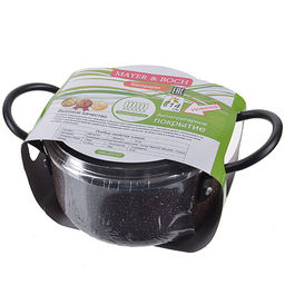 25707 Кастрюля 14см 1л с/кр антипригарное покрытие мрам/кр АП MB (х6) - Mayer&boch фото 3